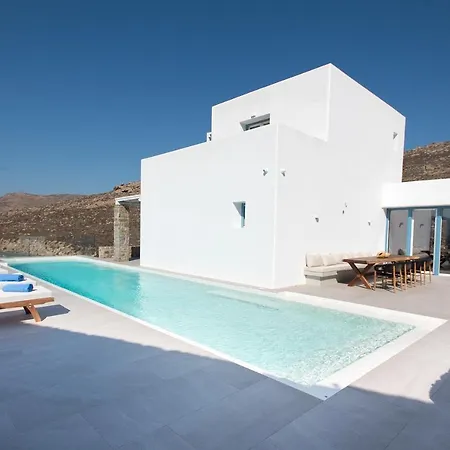 Villa Principality Villas, Sea View With Private Pool Above Ftelia Mykonos Town