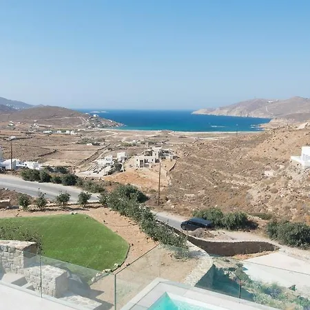 Principality Villas, Sea View With Private Pool Above Ftelia * Mykonos Town