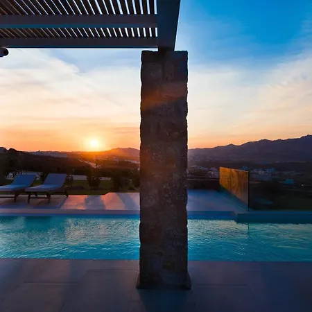 Principality Villas, Sea View With Private Pool Above Ftelia * Mykonos Town
