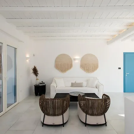 Principality Villas, Sea View With Private Pool Above Ftelia Villa Mykonos Town