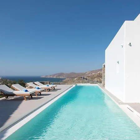 Principality Villas, Sea View With Private Pool Above Ftelia Mykonos Town