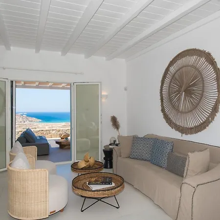 Villa Principality Villas, Sea View With Private Pool Above Ftelia