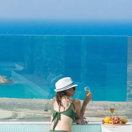 Principality Villas, Sea View With Private Pool Above Ftelia * Mykonos Town