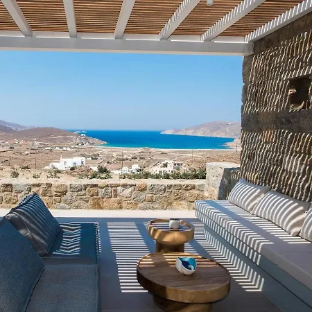 Principality Villas, Sea View With Private Pool Above Ftelia Villa